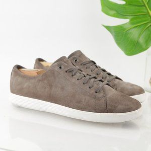 Cole Haan Women's Grand OS Crosscourt Sneaker Size 10 Casual Shoe Taupe Suede